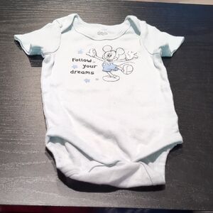 Disney Light Blue Mickey Mouse Bodysuit